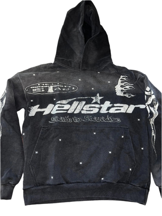 HELLSTAR RACER HOODED VINTAGE BLACK