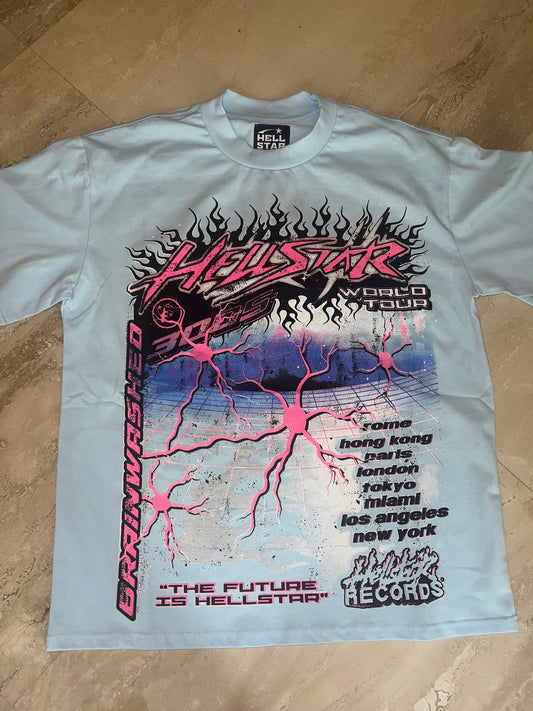 Hellstar Neuron Tour Tee (Light Blue)